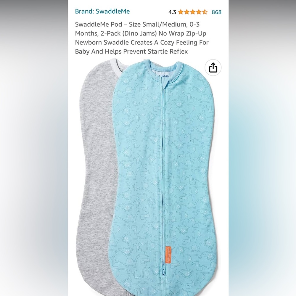 SwaddleMe 0-3m /x swaddle sleep sacks NWOT